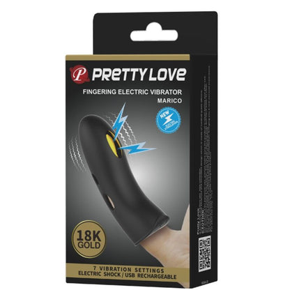 PRETTY LOVE - MARICO ČRNA PREVLEKA ZA PRST ELEKTROSTIMULATORJA