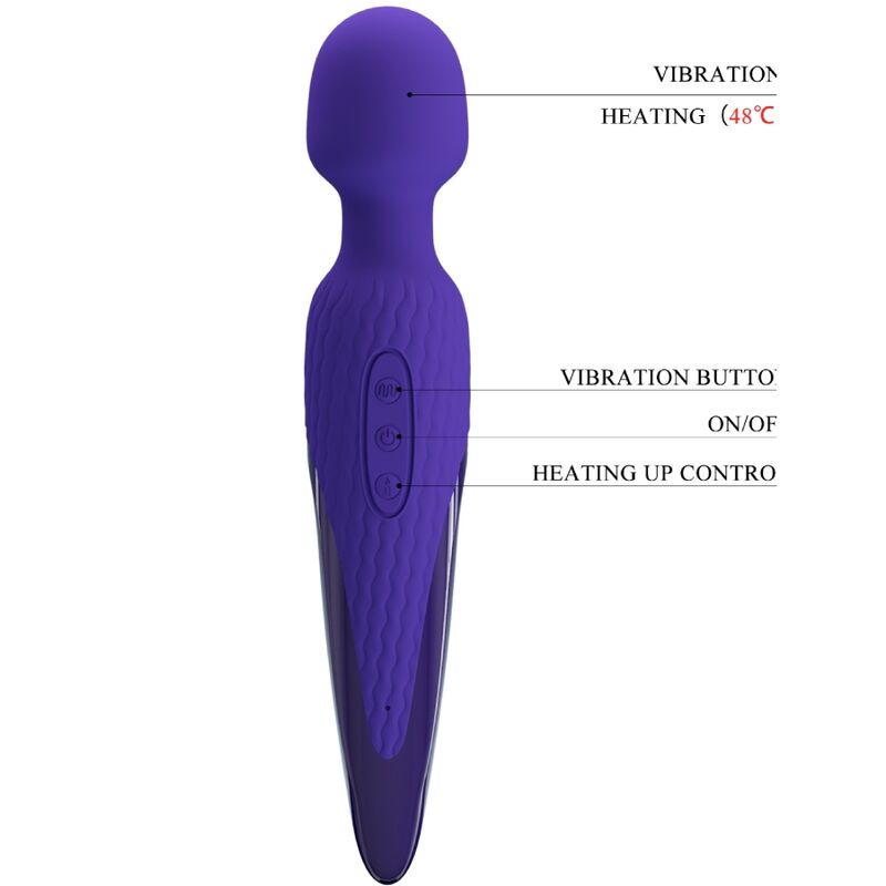 LEPA LJUBEZEN - ANTONY YOUTH WAND VIBRATOR VIJOLIČNI TOPLOTNI UČINEK