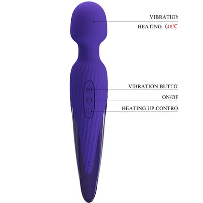 LEPA LJUBEZEN - ANTONY YOUTH WAND VIBRATOR VIJOLIČNI TOPLOTNI UČINEK