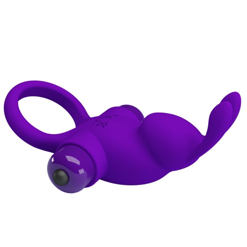 LEPA LJUBEZEN - VIBRACIJSKI OBROČ I RABBIT ZA VIJOLIČNI PENIS