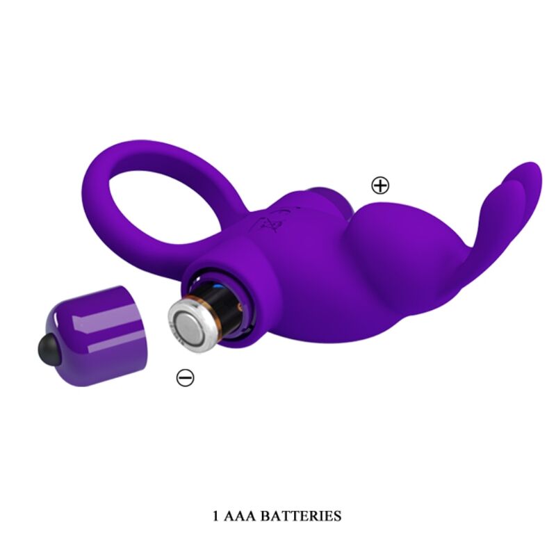 LEPA LJUBEZEN - VIBRACIJSKI OBROČ I RABBIT ZA VIJOLIČNI PENIS