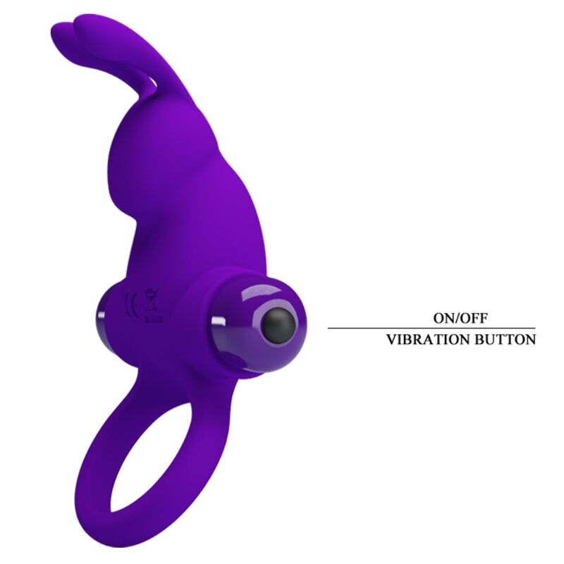 LEPA LJUBEZEN - VIBRACIJSKI OBROČ I RABBIT ZA VIJOLIČNI PENIS