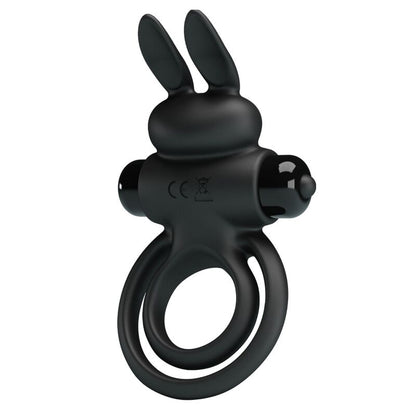 LEPA LJUBEZEN - VIBRATOR III ZAJČJI OBROČ ZA ČRNI PENIS