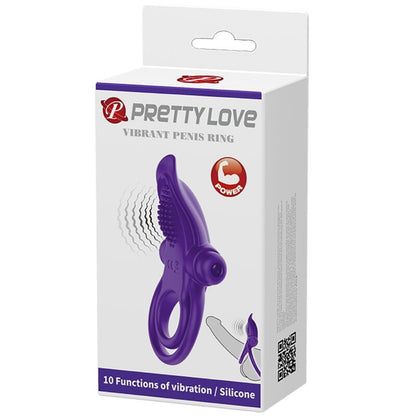 PRETTY LOVE - VIJOLIČNI VIBRACIJSKI OBROČ ZA PENIS