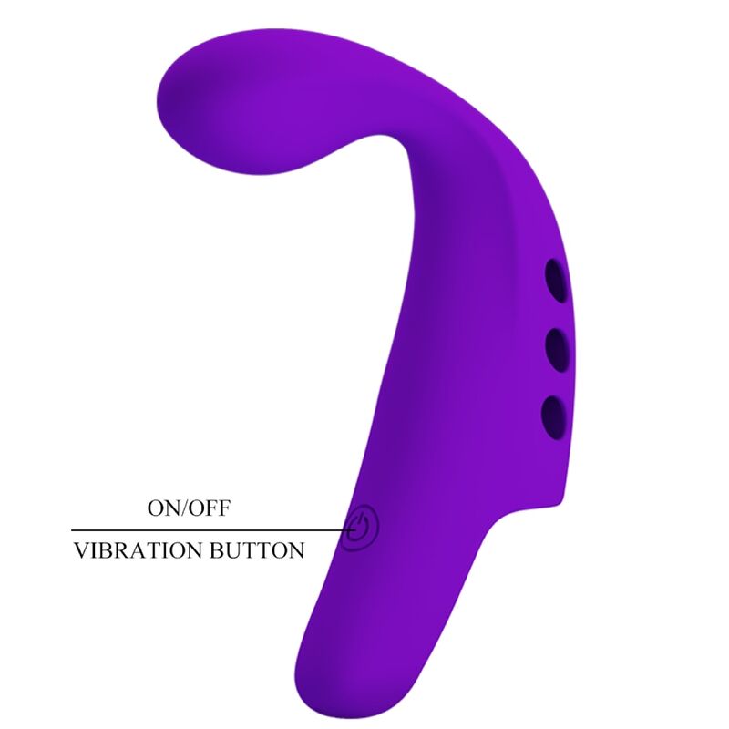 PRETTY LOVE - GORGON VIJOLIČNI VIBRATOR ZA POLNJENJE S PRSTI