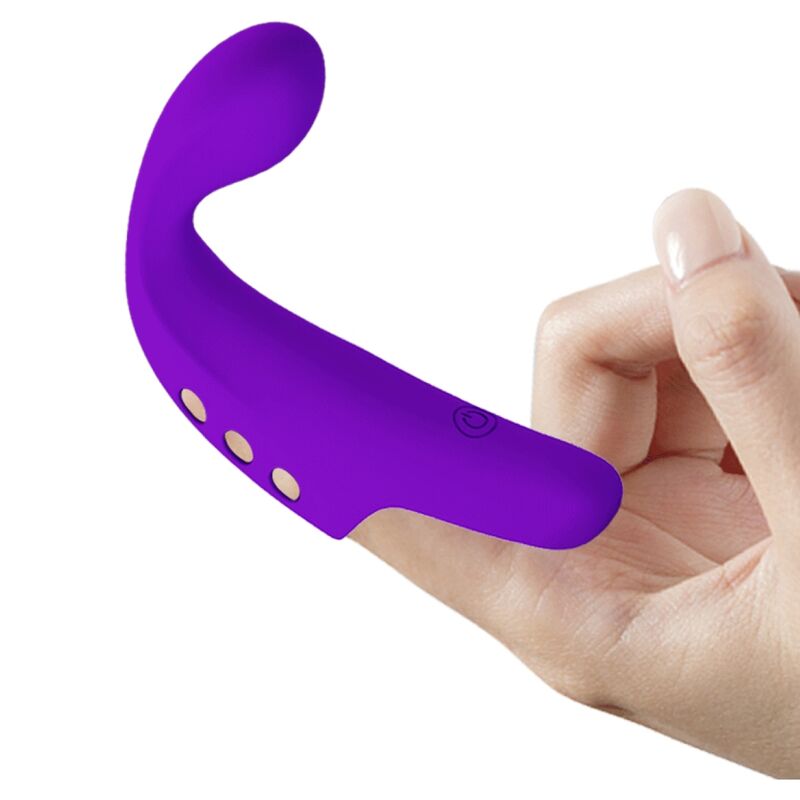 PRETTY LOVE - GORGON VIJOLIČNI VIBRATOR ZA POLNJENJE S PRSTI