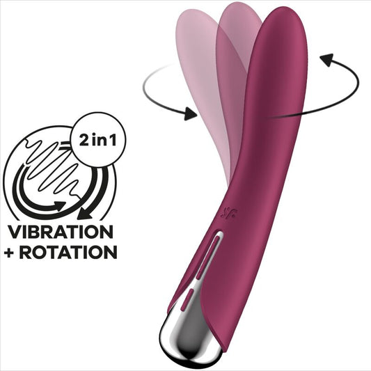 Vibrator G točke Satisfyer - Spinning Vibe 1, rdeča