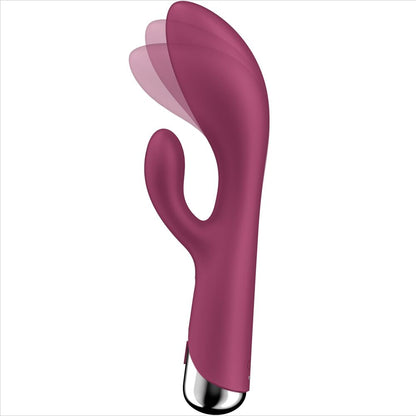 Zajčji vibrator Satisfyer - Vrteči se zajec 1, rdeča