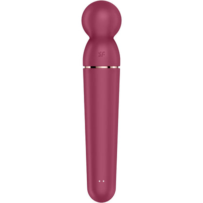 Masažni vibrator Satisfyer - Planet Wand-er, rdeča
