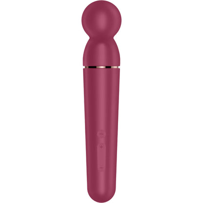 Masažni vibrator Satisfyer - Planet Wand-er, rdeča