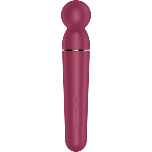 Masažni vibrator Satisfyer - Planet Wand-er, rdeča