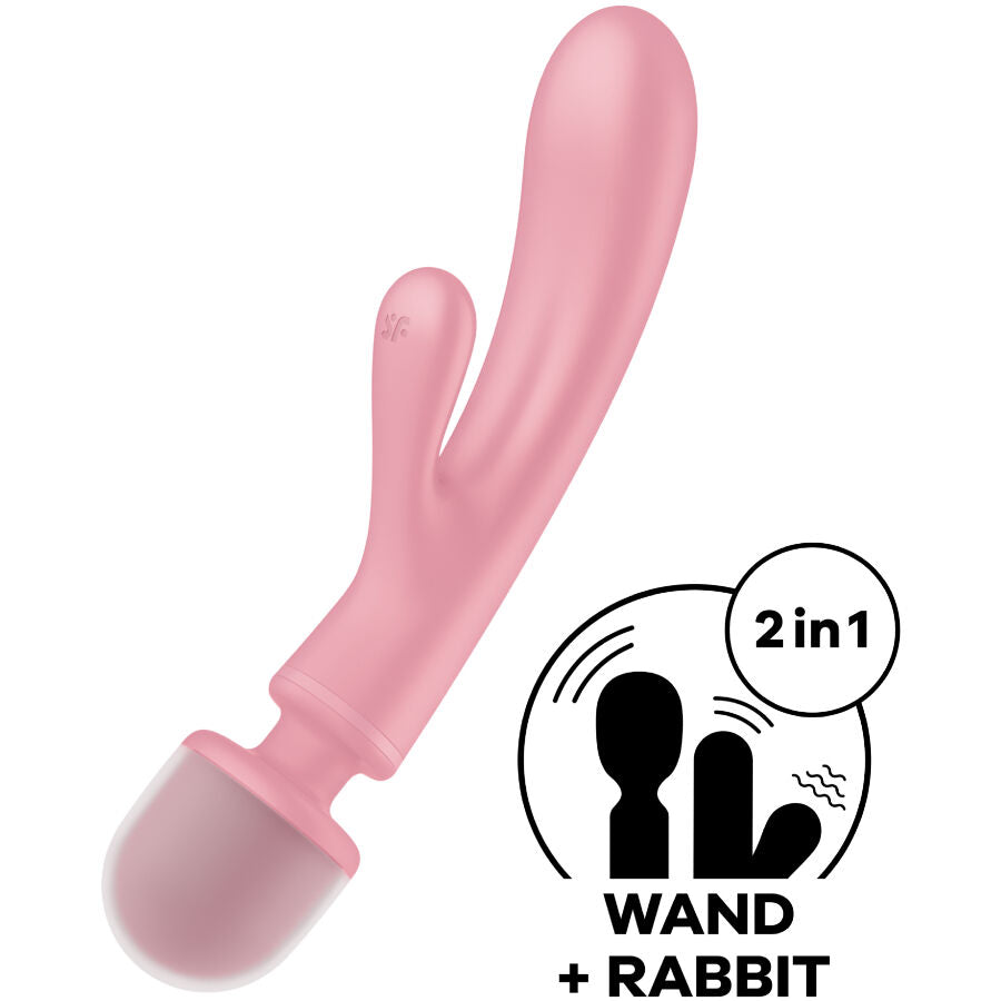 Masažni in zajčji vibrator Satisfyer - Triple Lover, raza