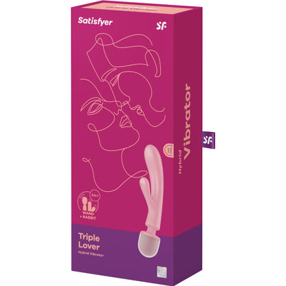 Masažni in zajčji vibrator Satisfyer - Triple Lover, raza