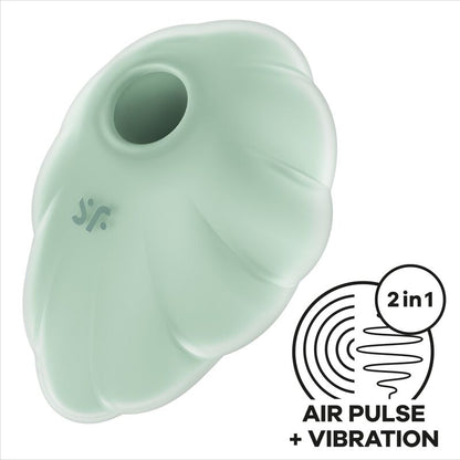 Stimulator klitorisa Satisfyer - Cloud Dancer, zelena