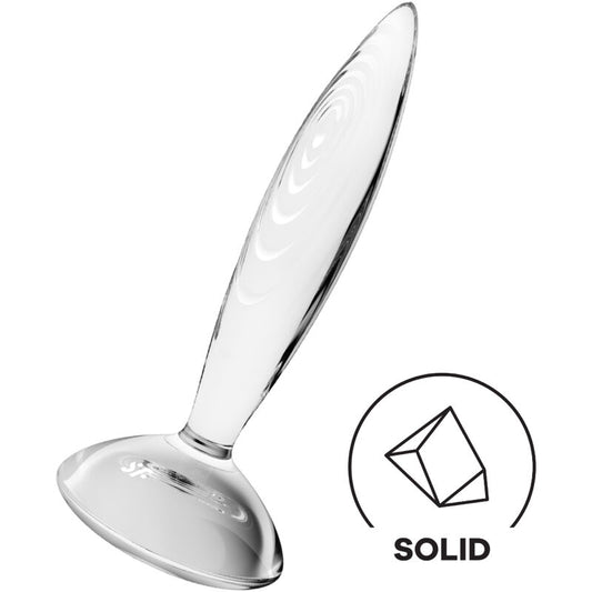 Steklen analni čep Satisfyer - Sparkling Crystal