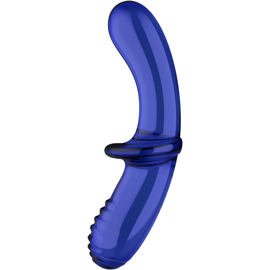 Steklen dildo Satisfyer - Double Crystal, prozorna