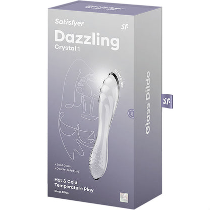 Steklen dildo Satisfyer - Dazzling Crystal, prozorna