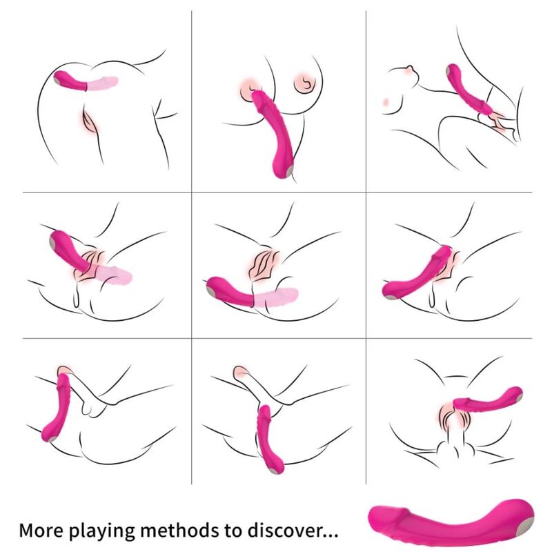 ARMONY - DILDO VIBRATOR G-SPOT SILIKONSKI FUKSIJA