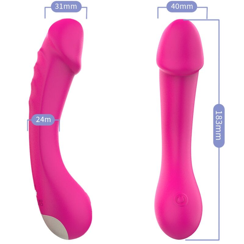 ARMONY - DILDO VIBRATOR G-SPOT SILIKONSKI FUKSIJA