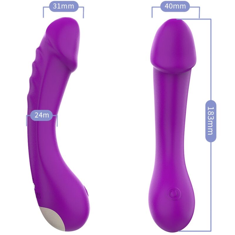 ARMONY - DILDO VIBRATOR G-SPOT SILIKONSKI VIJOLIČNI