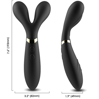Dvojni vibrator Armony - Y-Wand, črna