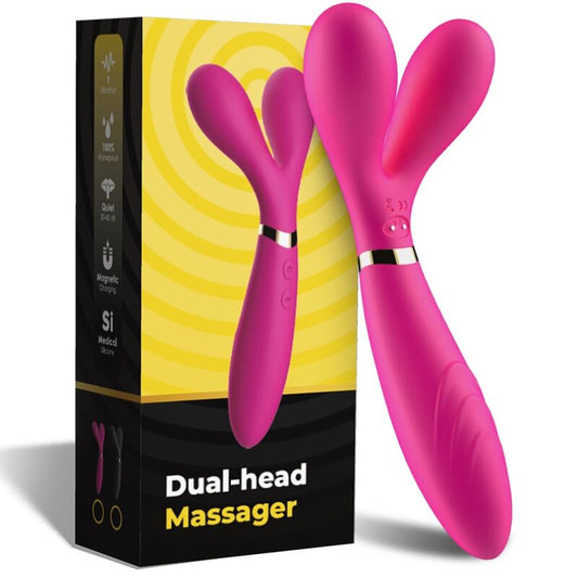 Dvojni vibrator Armony - Y-Wand, roza