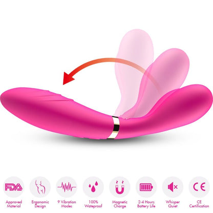 Dvojni vibrator Armony - Y-Wand, roza