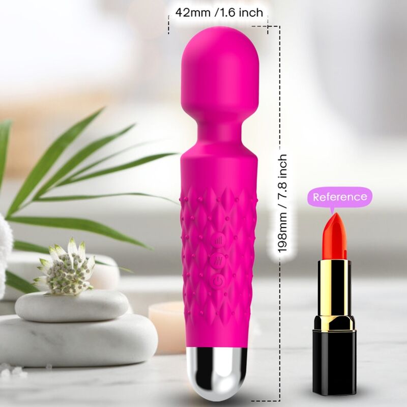 ARMONY - POŠTAR MASAŽNI PRIPOMOČEK IN VIBRATOR SUPER PRILAGODLJIVA GLAVA FUKSIJA