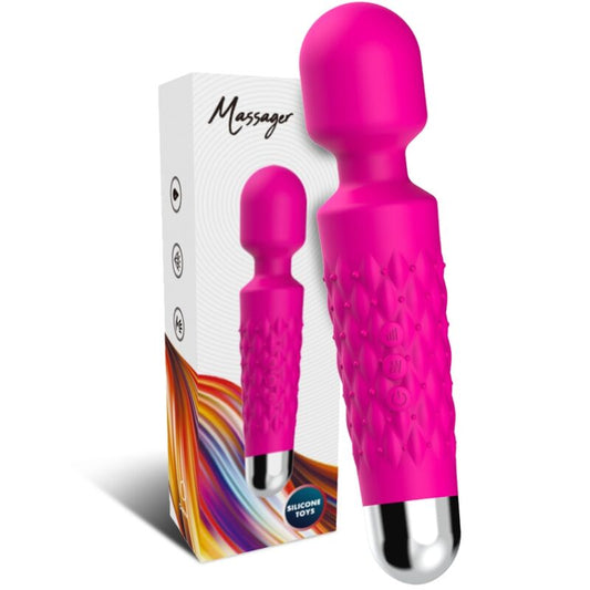 ARMONY - POŠTAR MASAŽNI PRIPOMOČEK IN VIBRATOR SUPER PRILAGODLJIVA GLAVA FUKSIJA