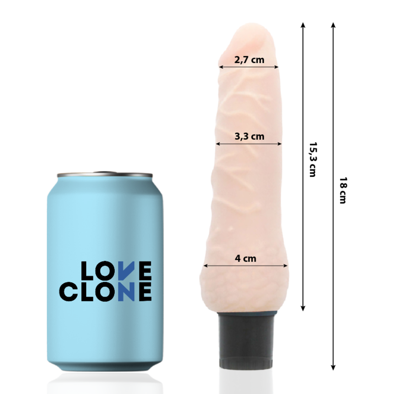 LOVECLONE - SVEN SAMOMASAŽNI VIBRATOR 18,5 CM -O- 3,3 CM