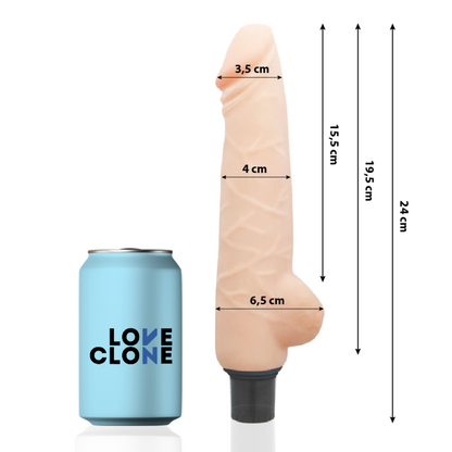 LOVECLONE - HARALD SAMOMASAŽNI VIBRATOR 24 CM -O- 4 CM