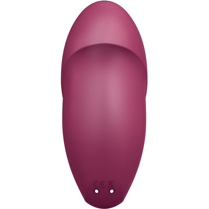 Stimulator klitorisa Satisfyer Tap and Climax 1, rdeča