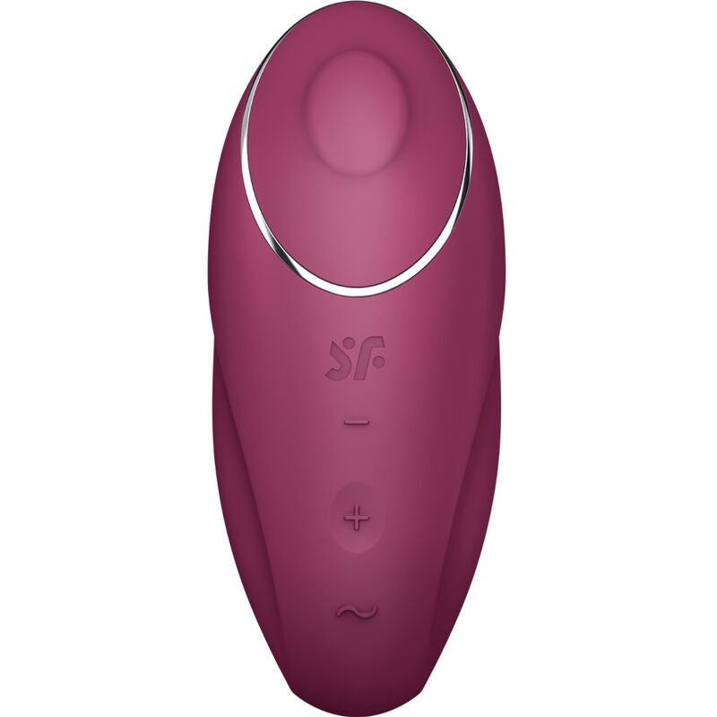 Stimulator klitorisa Satisfyer Tap and Climax 1, rdeča