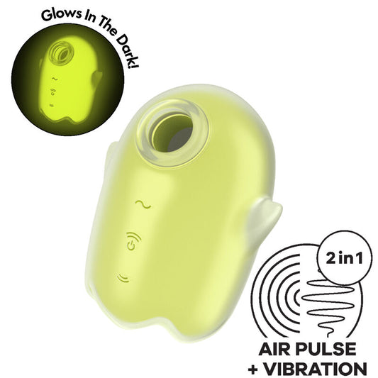 Stimulator klitorisa Satisfyer - Glowing Ghost, rumena
