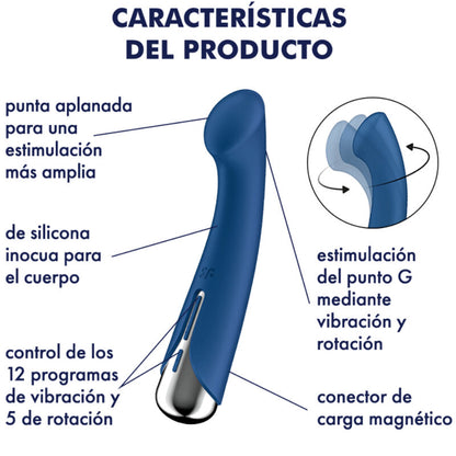 Vibrator G točke Satisfyer - Spinning G-spot 1, rdeča