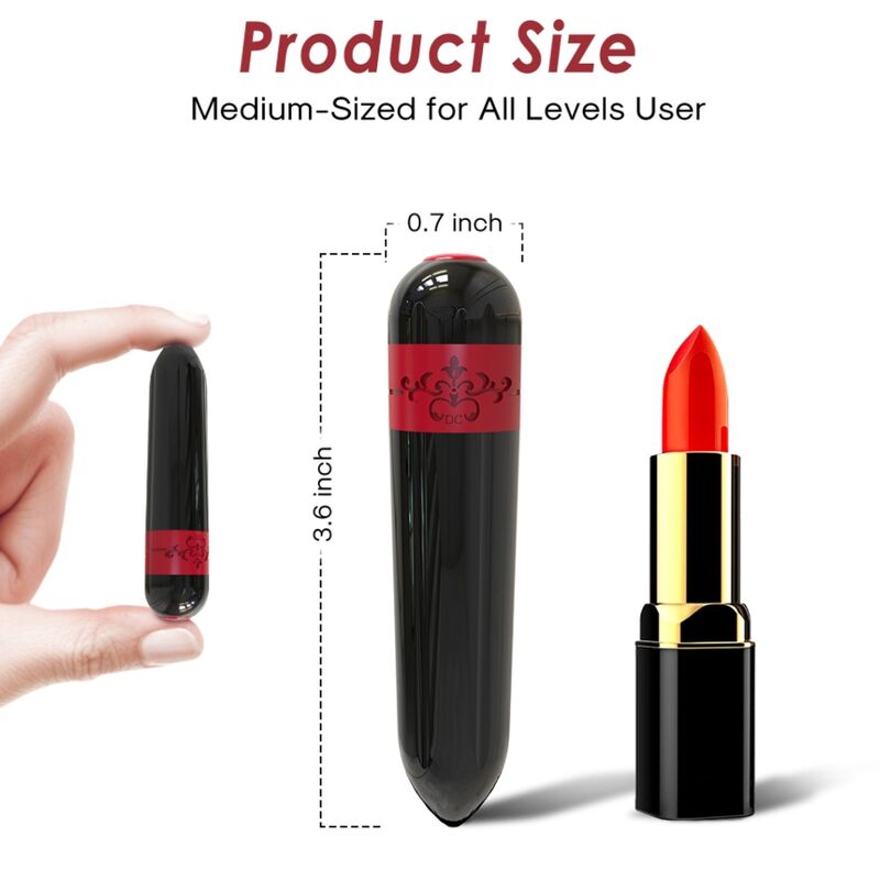 Bullet vibrator z daljincem ARMONY - Rocket, črna