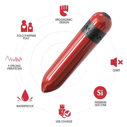 Bullet vibrator z daljincem ARMONY - Rocket, fuksija