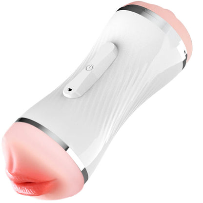 ARMONY - DVOJNI VIBRATOR ZA VAGINO IN USTA MASTURBATOR BELA