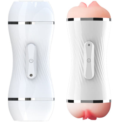 ARMONY - DVOJNI VIBRATOR ZA VAGINO IN USTA MASTURBATOR BELA