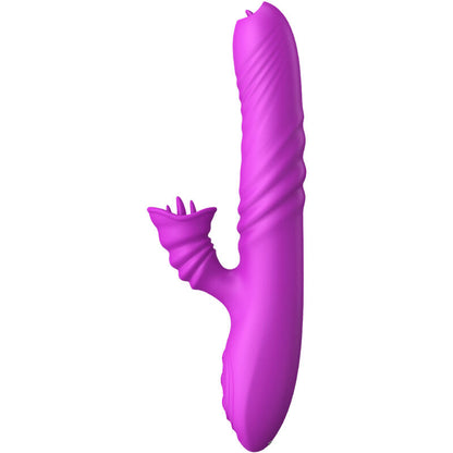 ARMONY - ANGELIA VEČNAMENSKI VIBRATOR DVOJNI JEZIK VIJOLIČNI TOPLOTNI UČINEK