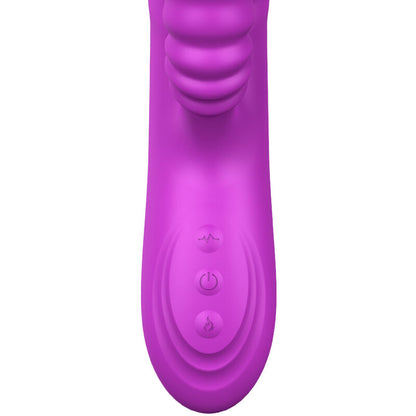 ARMONY - ANGELIA VEČNAMENSKI VIBRATOR DVOJNI JEZIK VIJOLIČNI TOPLOTNI UČINEK