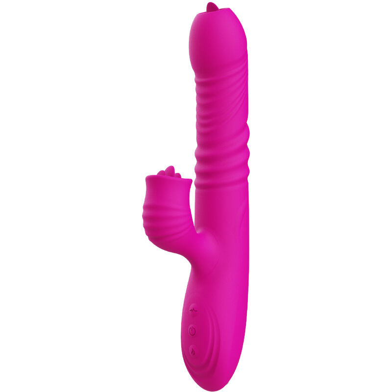 ARMONY - FANNY VEČNAMENSKI DVOJNI VIBRATOR ZA JEZIK FUKSIJA TOPLOTNI UČINEK