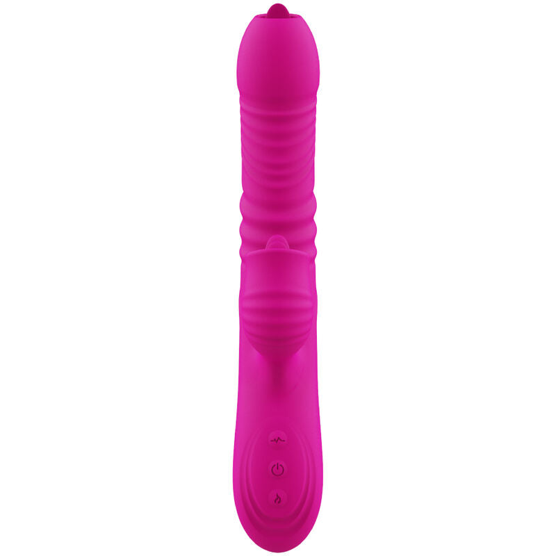ARMONY - FANNY VEČNAMENSKI DVOJNI VIBRATOR ZA JEZIK FUKSIJA TOPLOTNI UČINEK