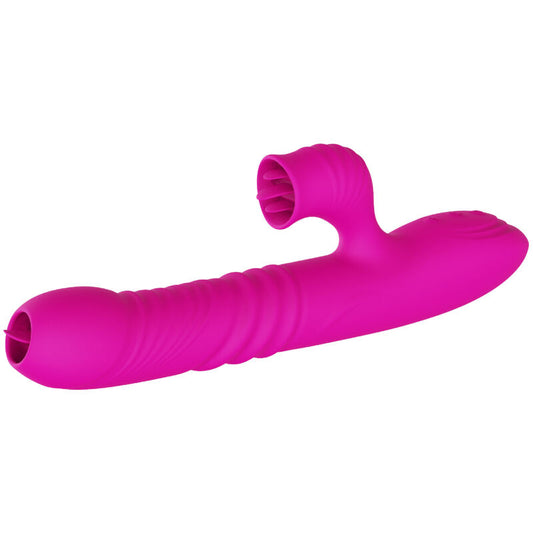 ARMONY - FANNY VEČNAMENSKI DVOJNI VIBRATOR ZA JEZIK FUKSIJA TOPLOTNI UČINEK