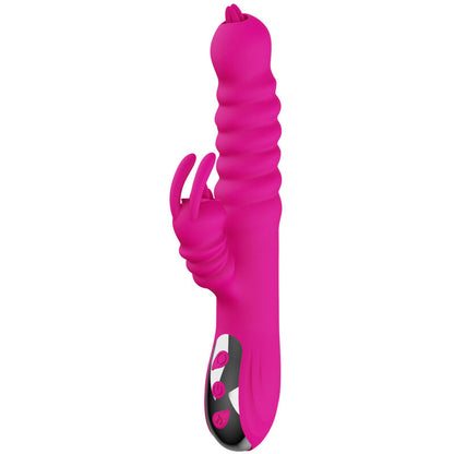 ARMONY - ZAJČEK DVOJNI JEZIK MULTIFUNKCIJSKI VIBRATOR FUKSIJA TOPLOTNI UČINEK