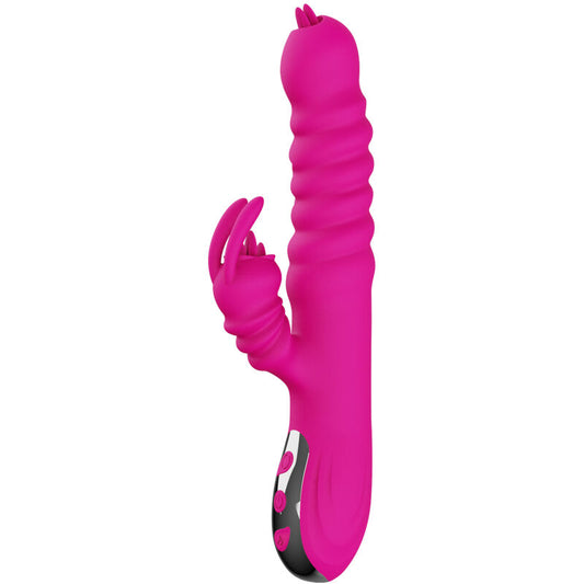 ARMONY - ZAJČEK DVOJNI JEZIK MULTIFUNKCIJSKI VIBRATOR FUKSIJA TOPLOTNI UČINEK