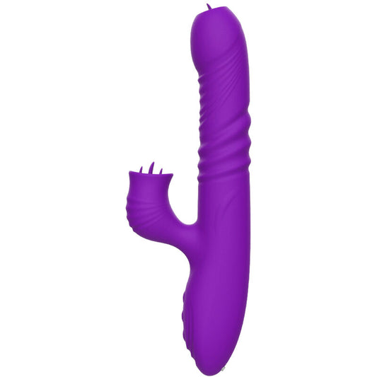 ARMONY - POPOLNOMA G SPOT ZAJČJI VIBRATOR S STIMULATIVNIM JEZIKOM VIJOLIČNI TOPLOTNI UČINEK