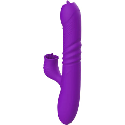 ARMONY - POPOLNOMA G SPOT ZAJČJI VIBRATOR S STIMULATIVNIM JEZIKOM VIJOLIČNI TOPLOTNI UČINEK