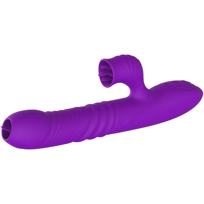 ARMONY - POPOLNOMA G SPOT ZAJČJI VIBRATOR S STIMULATIVNIM JEZIKOM VIJOLIČNI TOPLOTNI UČINEK