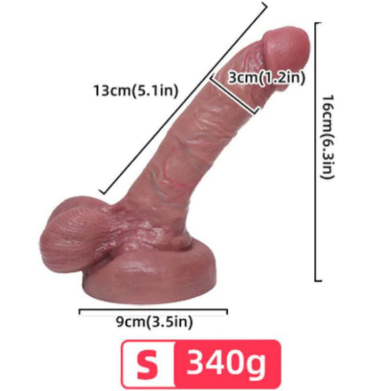 ARMONY - REALISTIČNI TEKOČI SILIKONSKI DILDO 13 CM